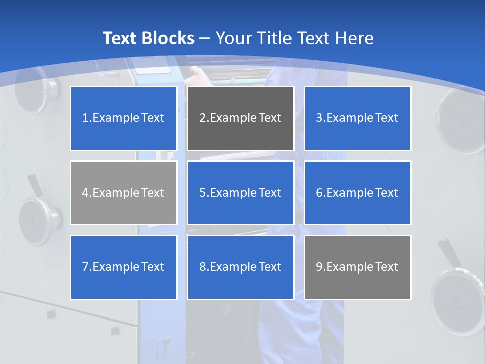 Color Machine Plant PowerPoint Template