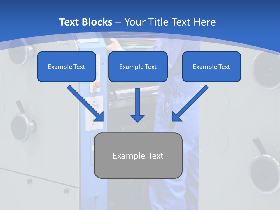 Color Machine Plant PowerPoint Template