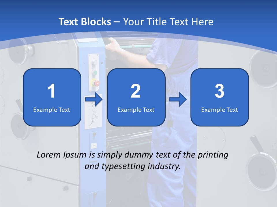 Color Machine Plant PowerPoint Template