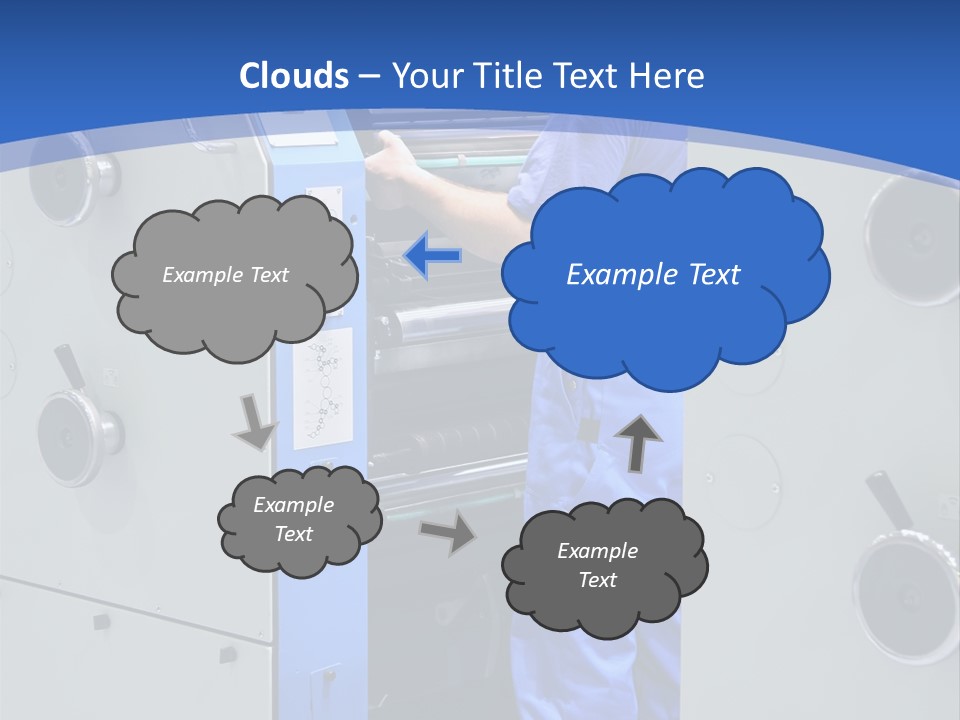 Color Machine Plant PowerPoint Template