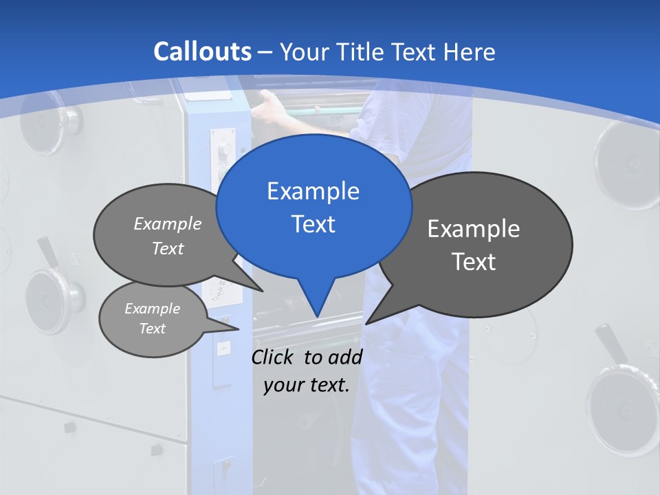Color Machine Plant PowerPoint Template