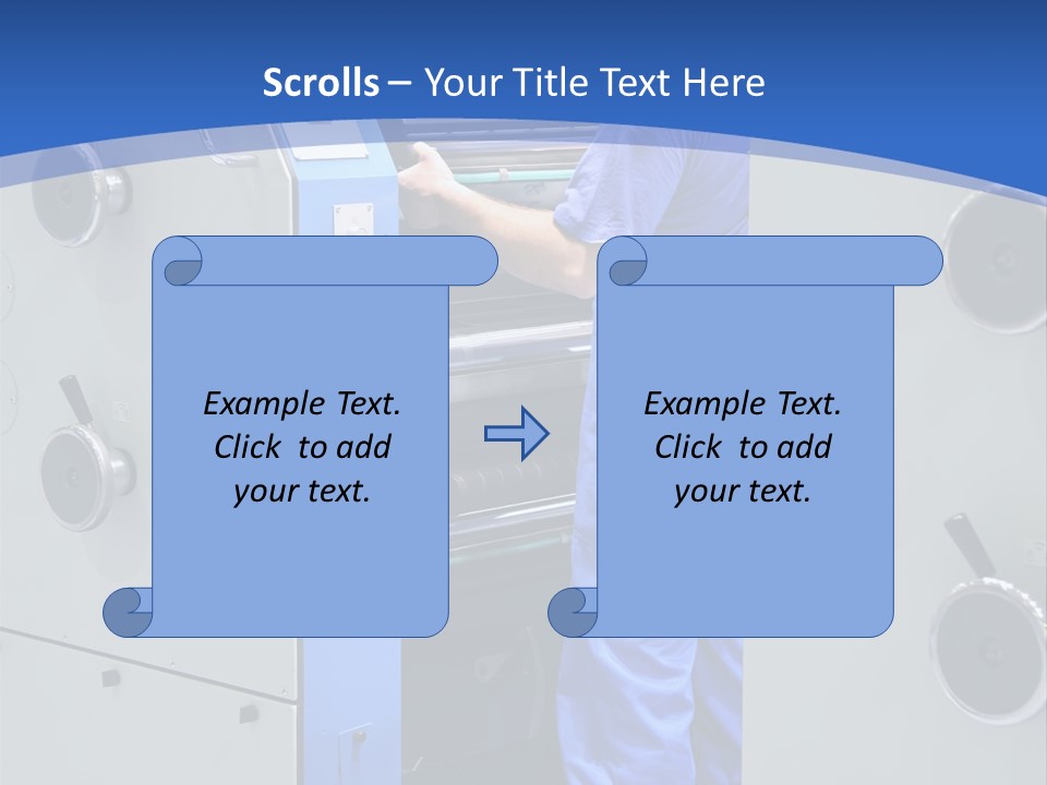 Color Machine Plant PowerPoint Template