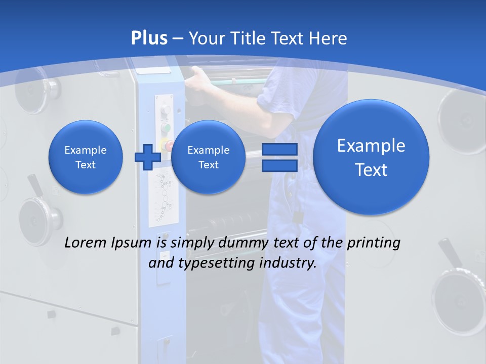 Color Machine Plant PowerPoint Template