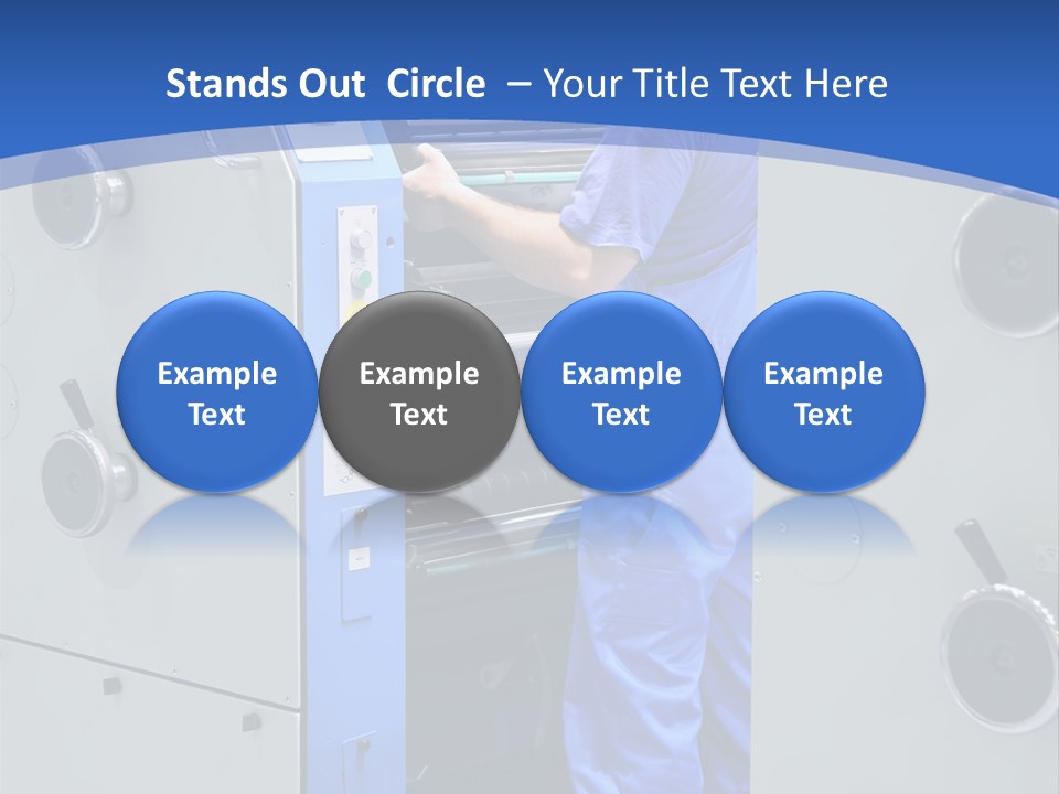 Color Machine Plant PowerPoint Template