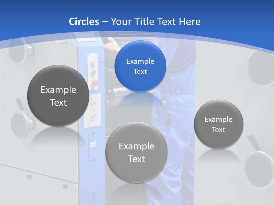 Color Machine Plant PowerPoint Template