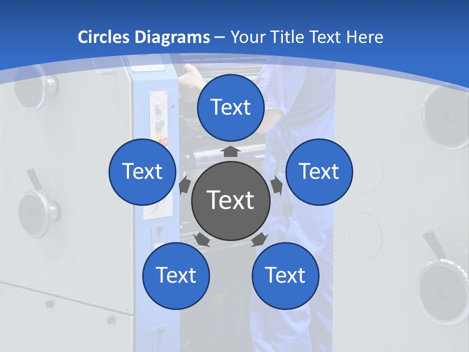 Color Machine Plant PowerPoint Template
