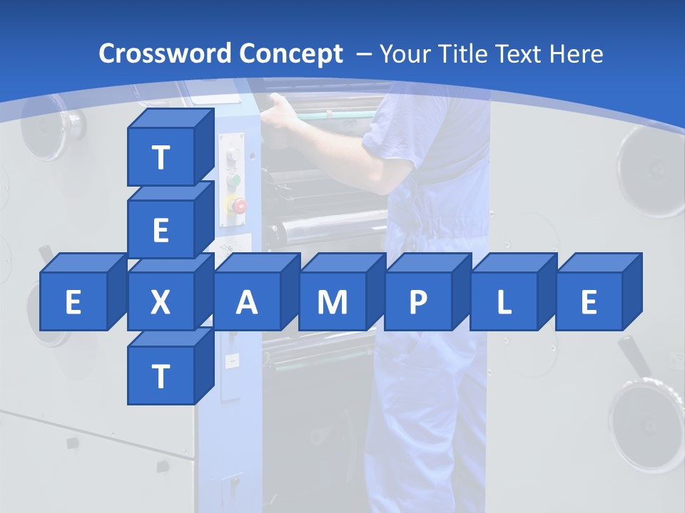 Color Machine Plant PowerPoint Template