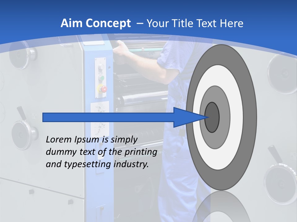 Color Machine Plant PowerPoint Template
