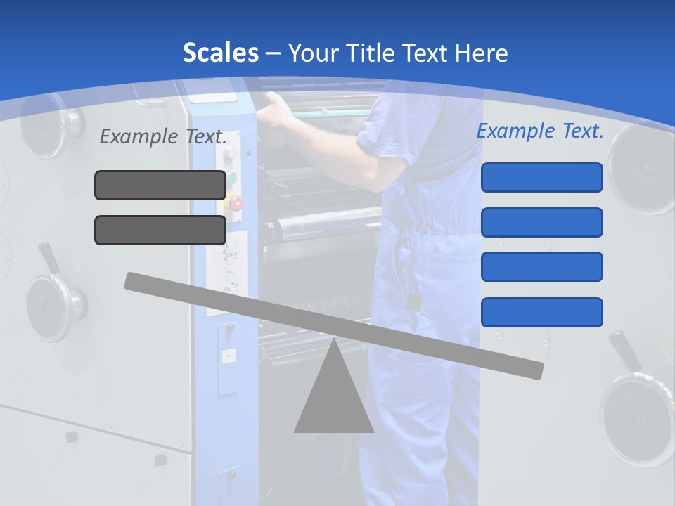 Color Machine Plant PowerPoint Template