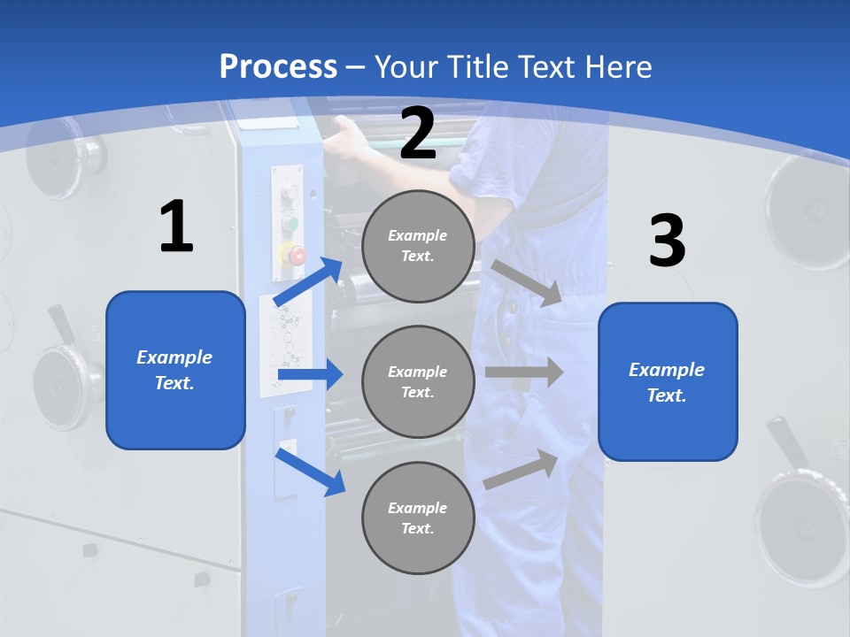 Color Machine Plant PowerPoint Template