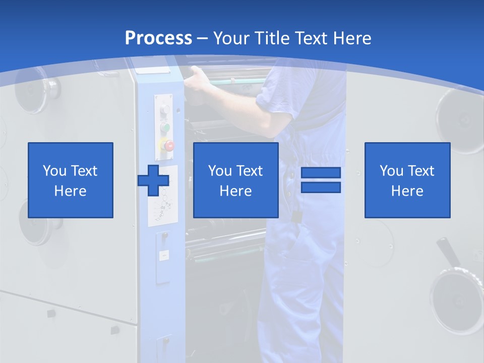 Color Machine Plant PowerPoint Template