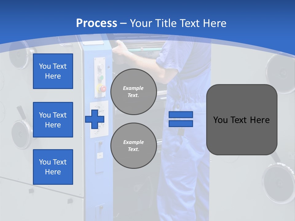 Color Machine Plant PowerPoint Template