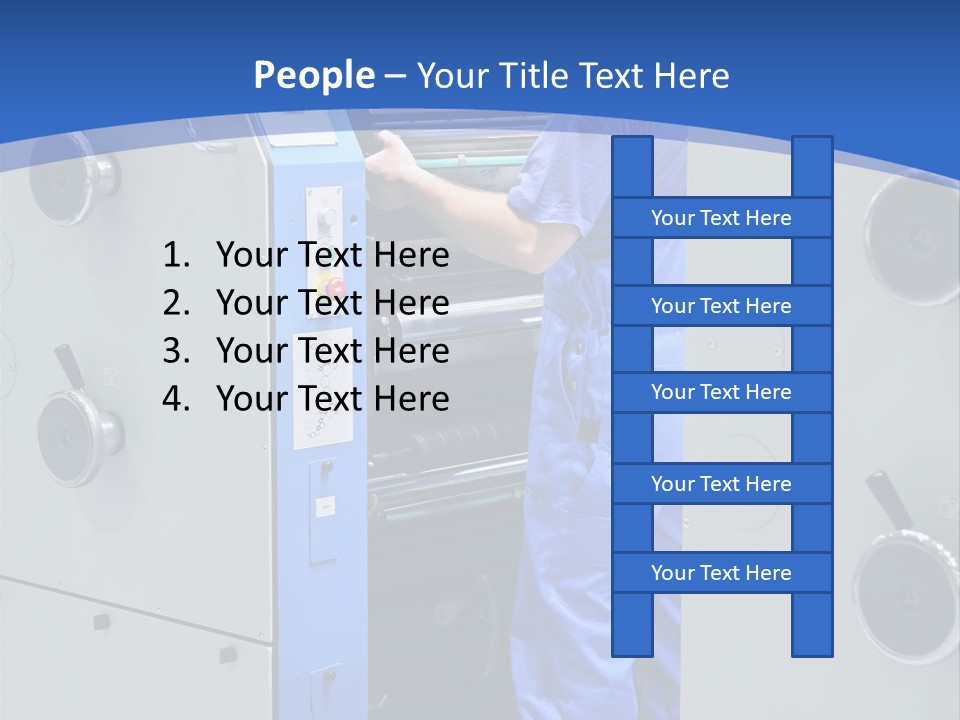 Color Machine Plant PowerPoint Template