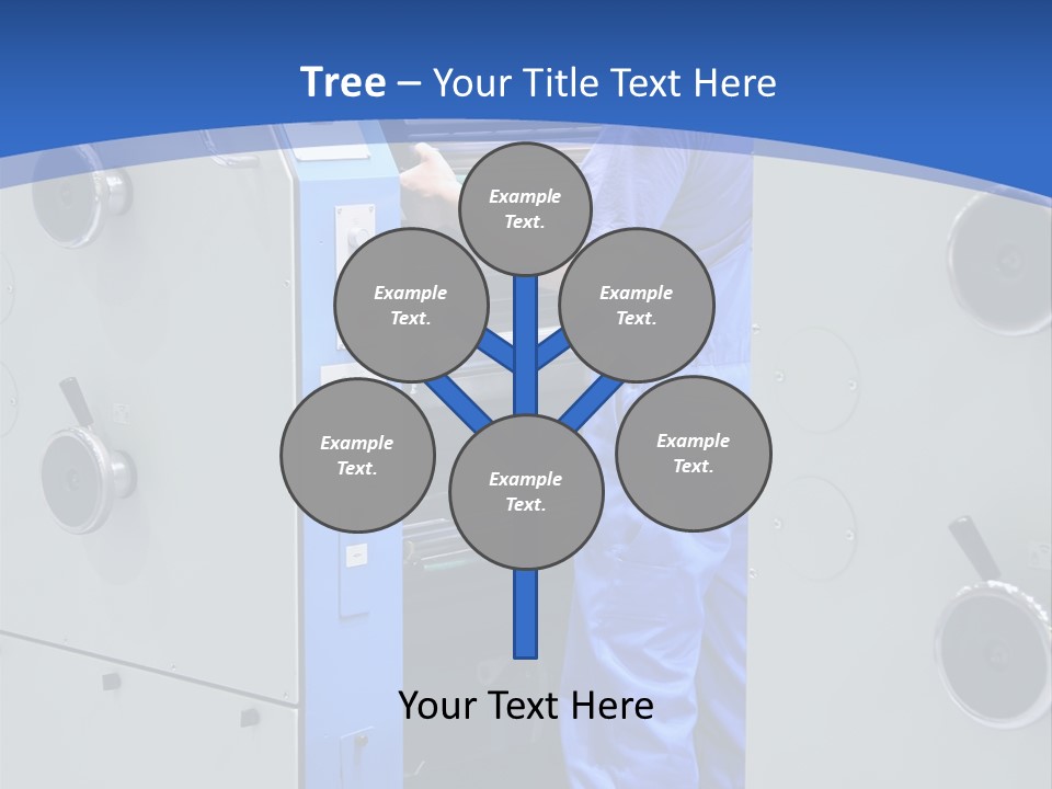 Color Machine Plant PowerPoint Template