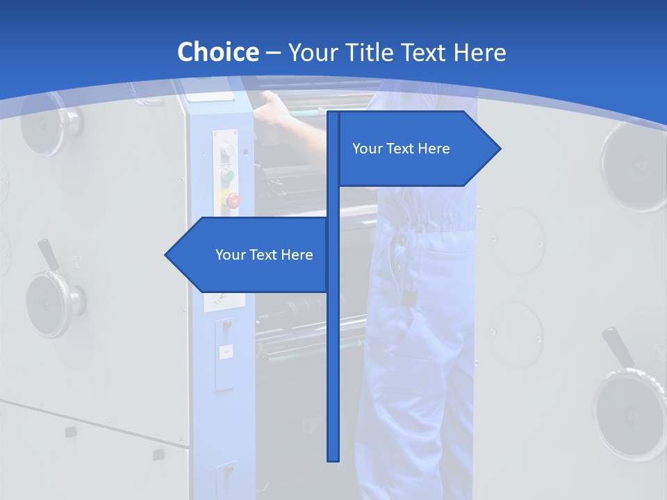 Color Machine Plant PowerPoint Template
