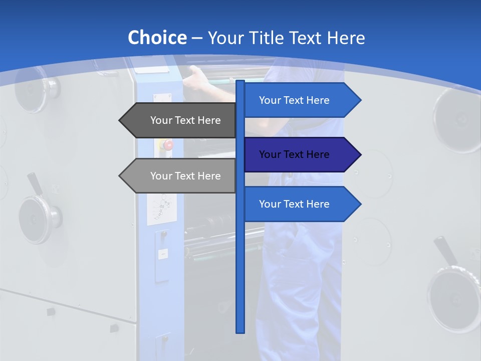 Color Machine Plant PowerPoint Template