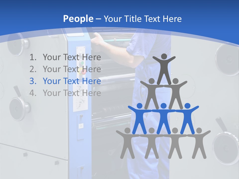 Color Machine Plant PowerPoint Template