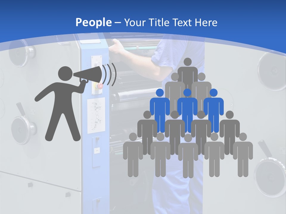 Color Machine Plant PowerPoint Template