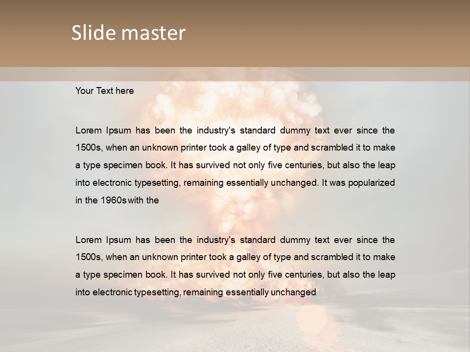 Background Symbol Mushroom PowerPoint Template