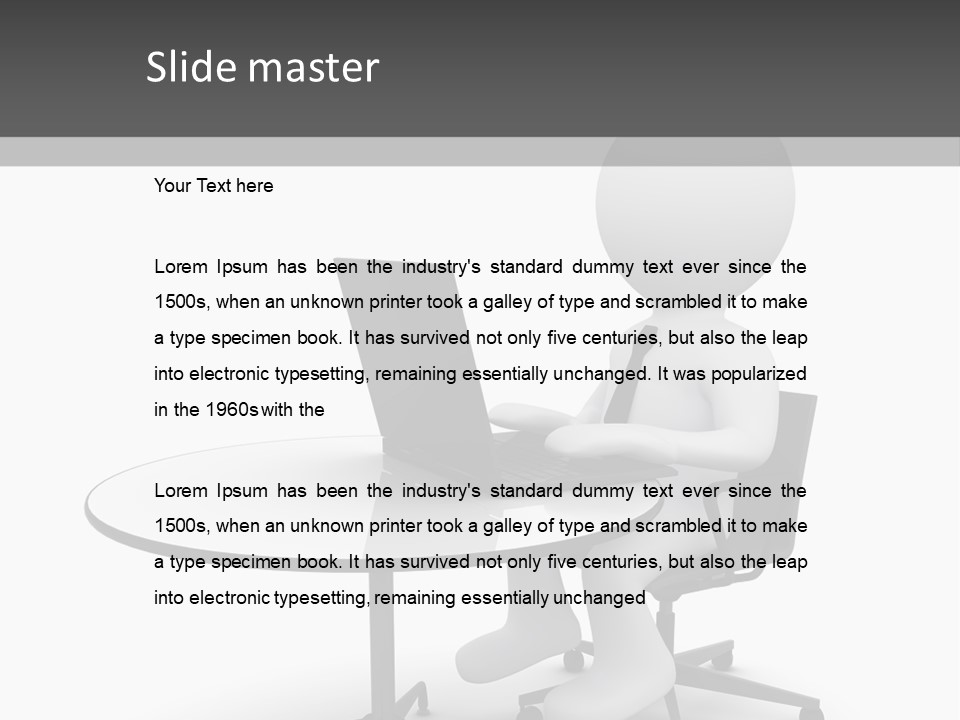 Success Wireless Illustration PowerPoint Template