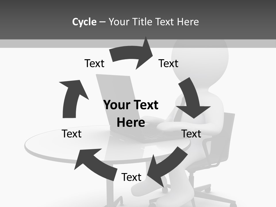 Success Wireless Illustration PowerPoint Template
