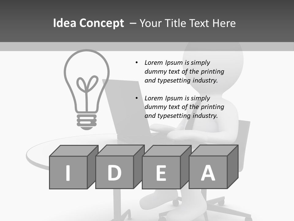 Success Wireless Illustration PowerPoint Template