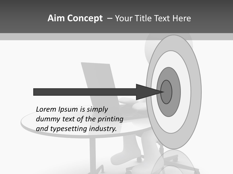 Success Wireless Illustration PowerPoint Template