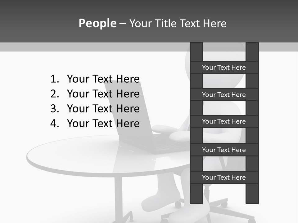 Success Wireless Illustration PowerPoint Template