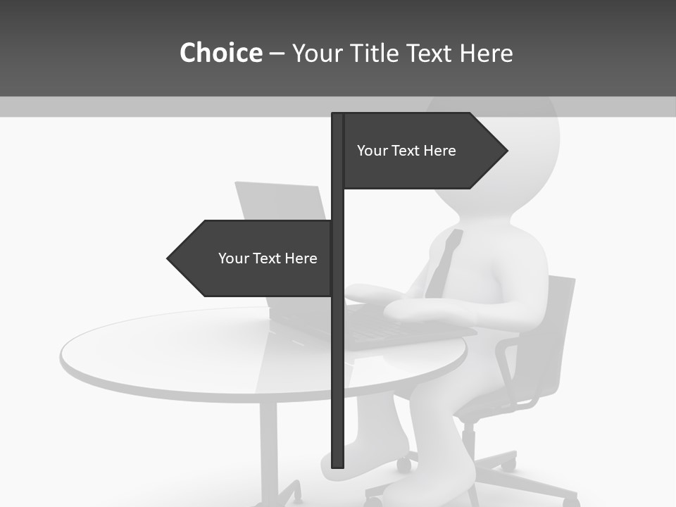 Success Wireless Illustration PowerPoint Template