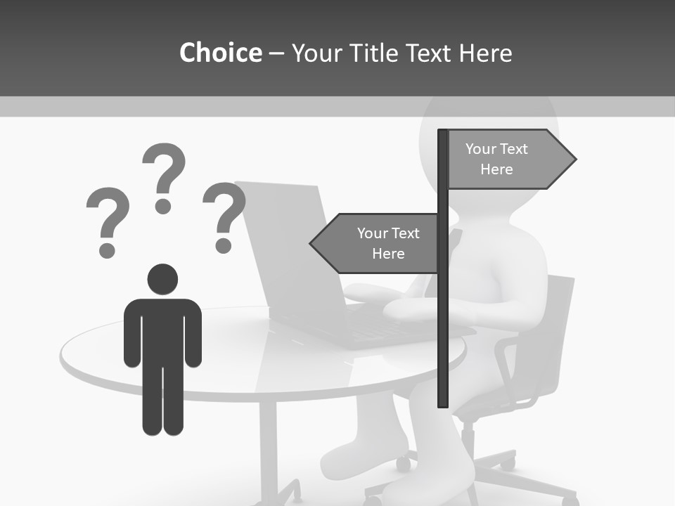 Success Wireless Illustration PowerPoint Template