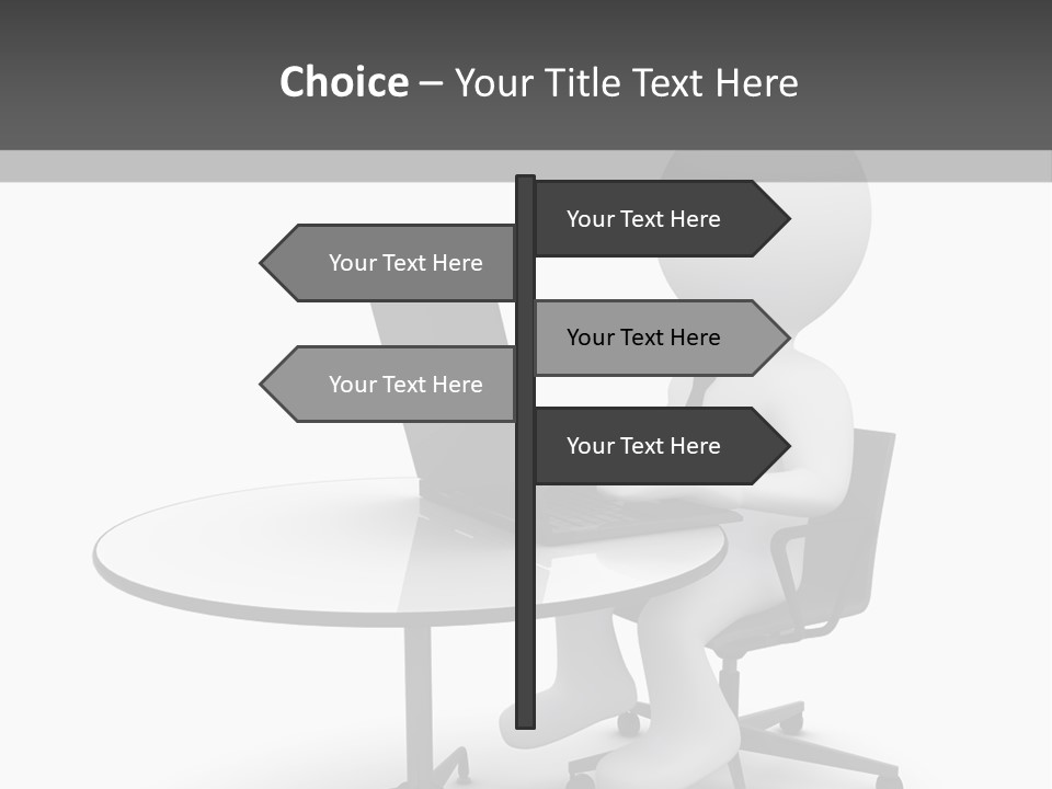 Success Wireless Illustration PowerPoint Template