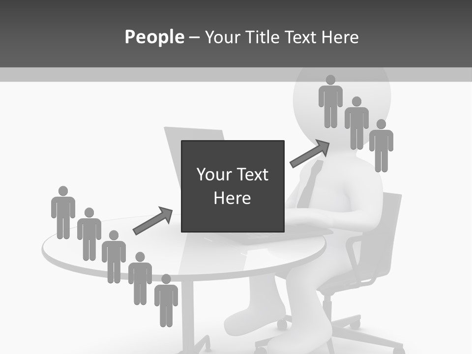 Success Wireless Illustration PowerPoint Template