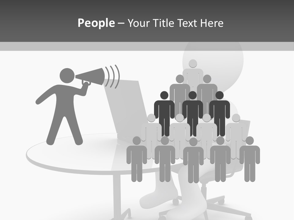 Success Wireless Illustration PowerPoint Template