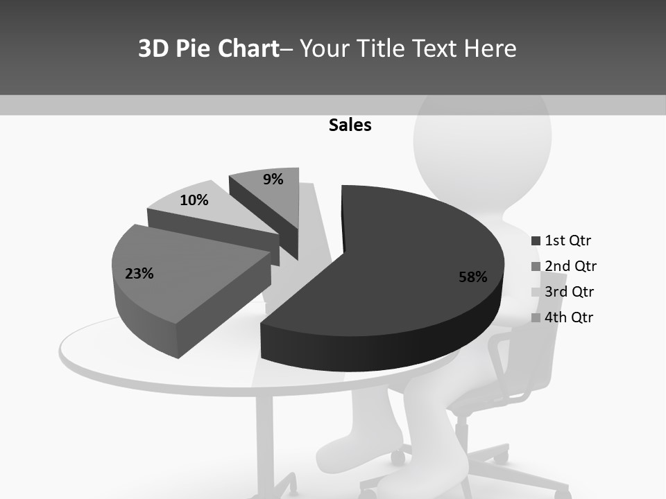 Success Wireless Illustration PowerPoint Template
