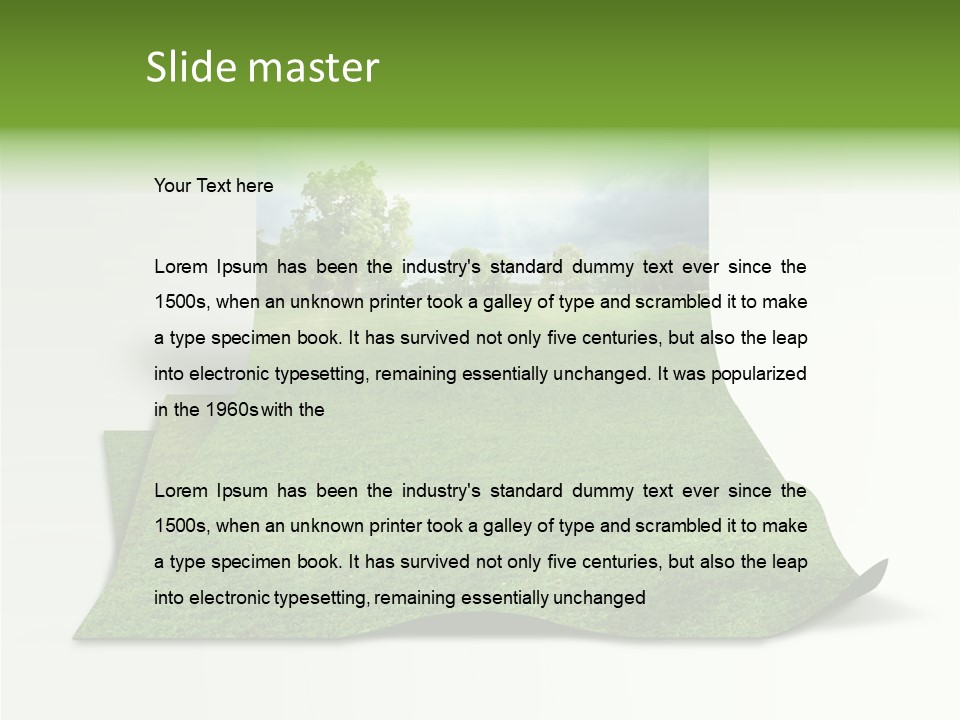 Sky Board Solid PowerPoint Template