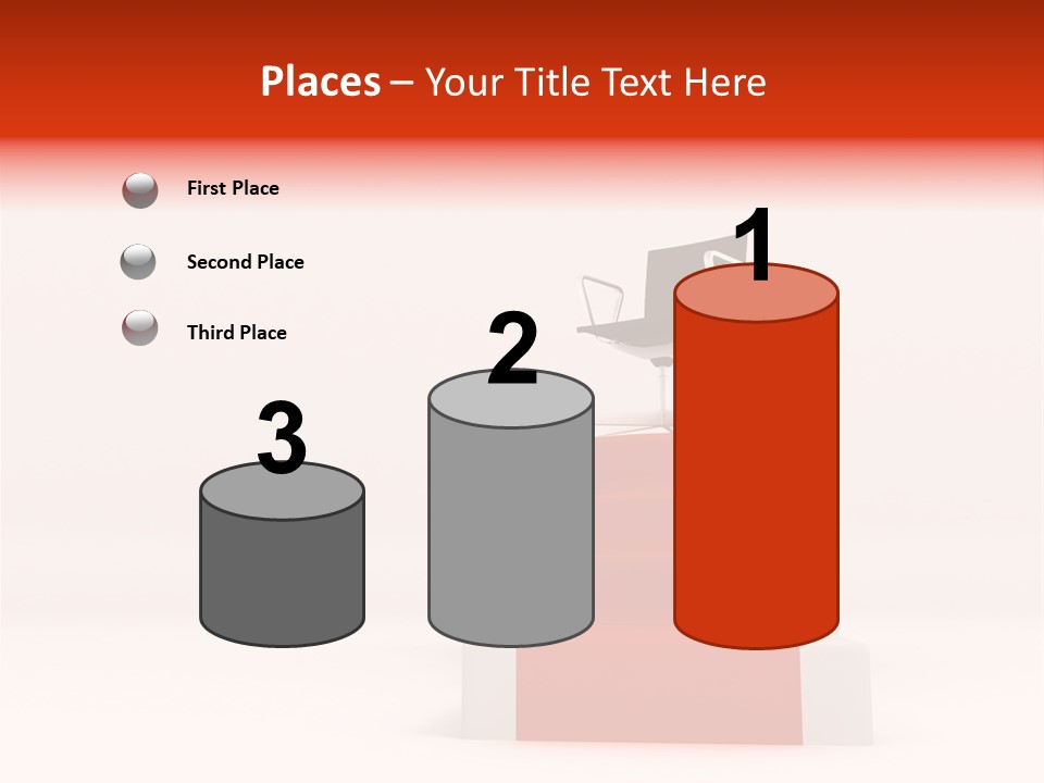 Recognition Ladders Medals PowerPoint Template