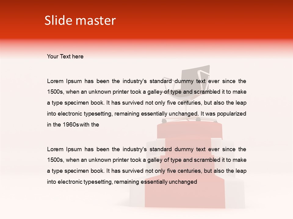 Recognition Ladders Medals PowerPoint Template