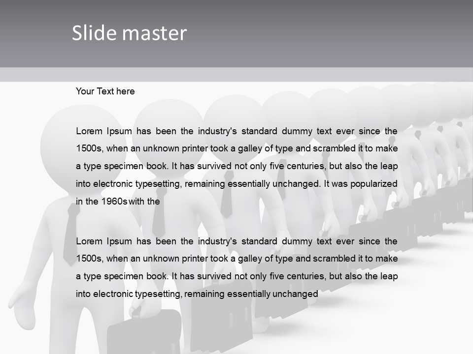 Conceptual Man Street PowerPoint Template