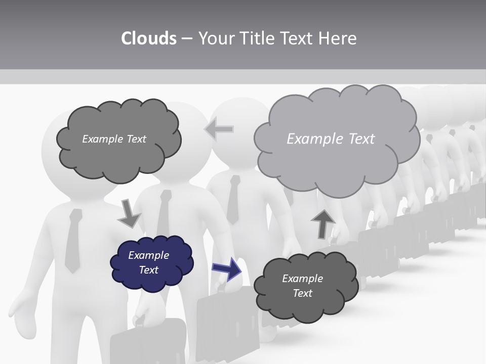 Conceptual Man Street PowerPoint Template