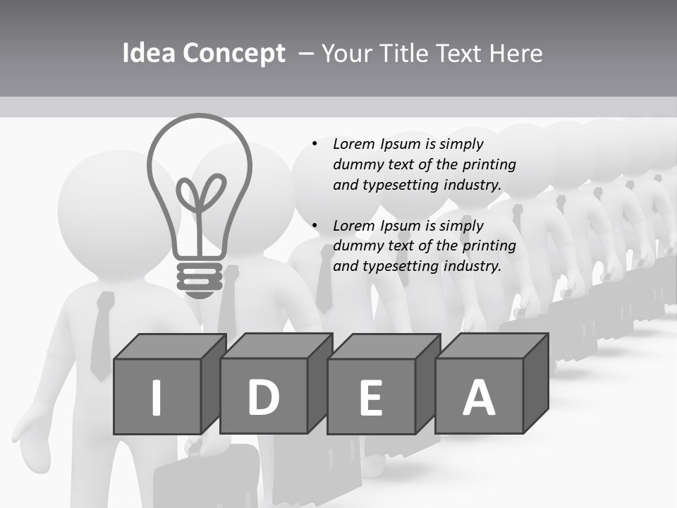 Conceptual Man Street PowerPoint Template