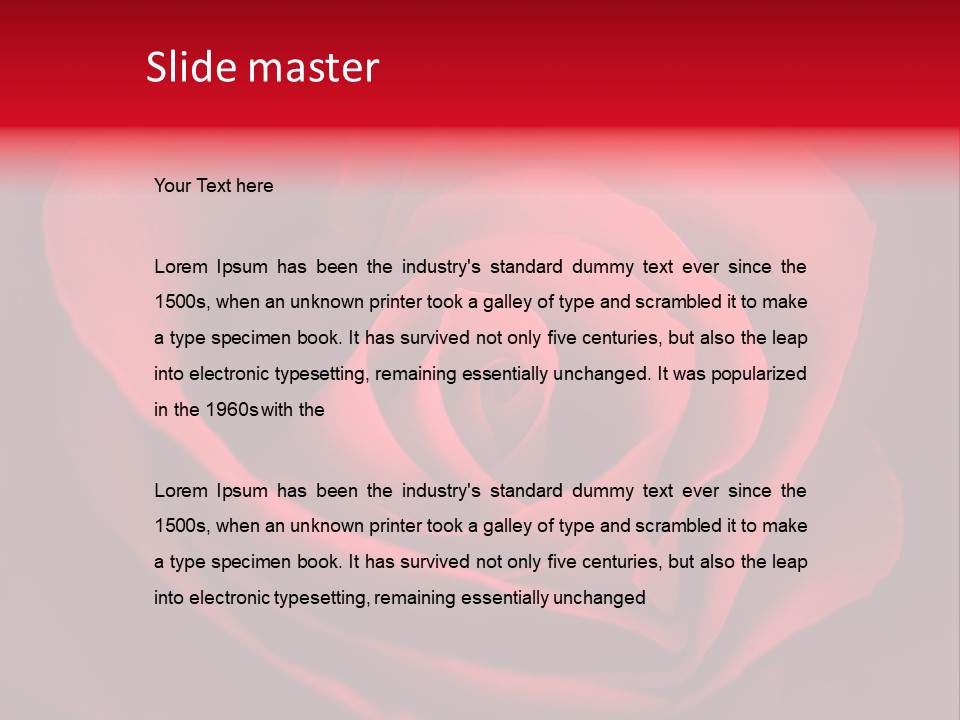 Valentine Curl Design PowerPoint Template