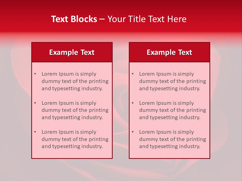 Valentine Curl Design PowerPoint Template