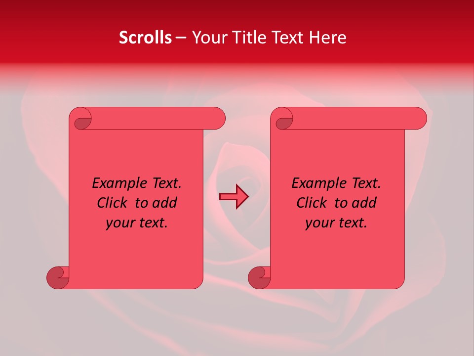 Valentine Curl Design PowerPoint Template