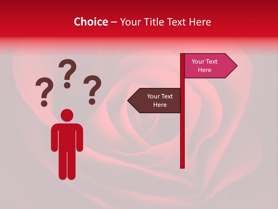 Valentine Curl Design PowerPoint Template