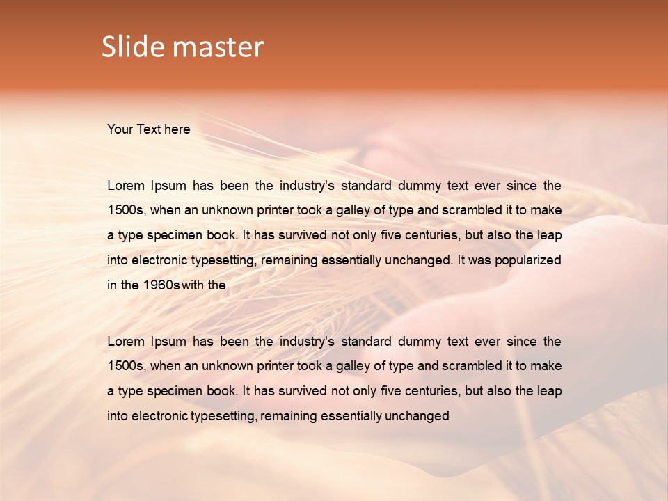 Hands Meal Taking PowerPoint Template