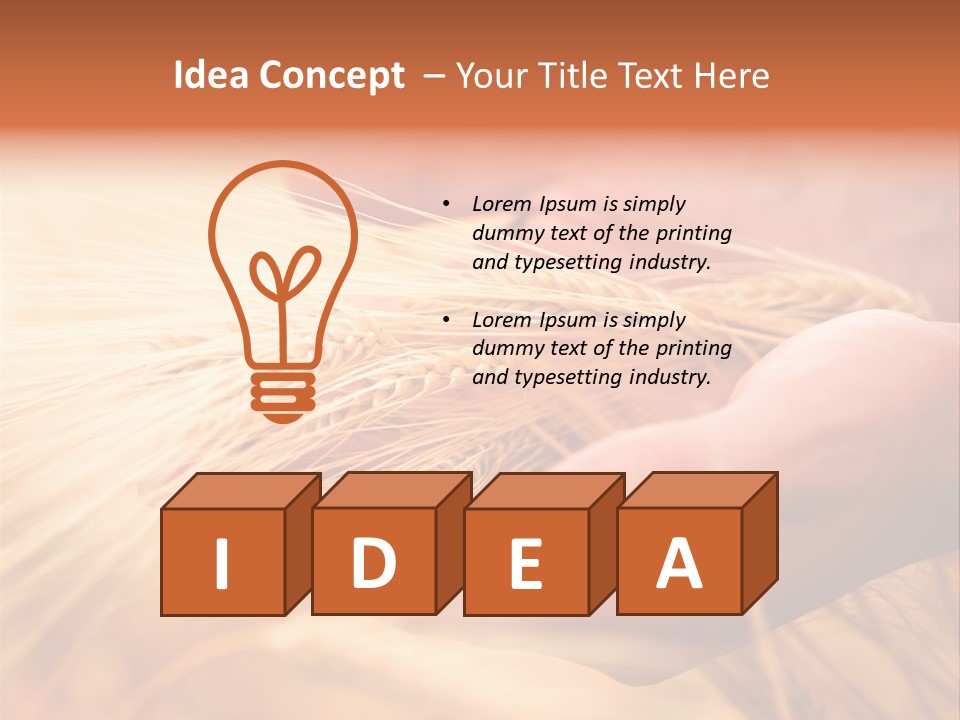 Hands Meal Taking PowerPoint Template