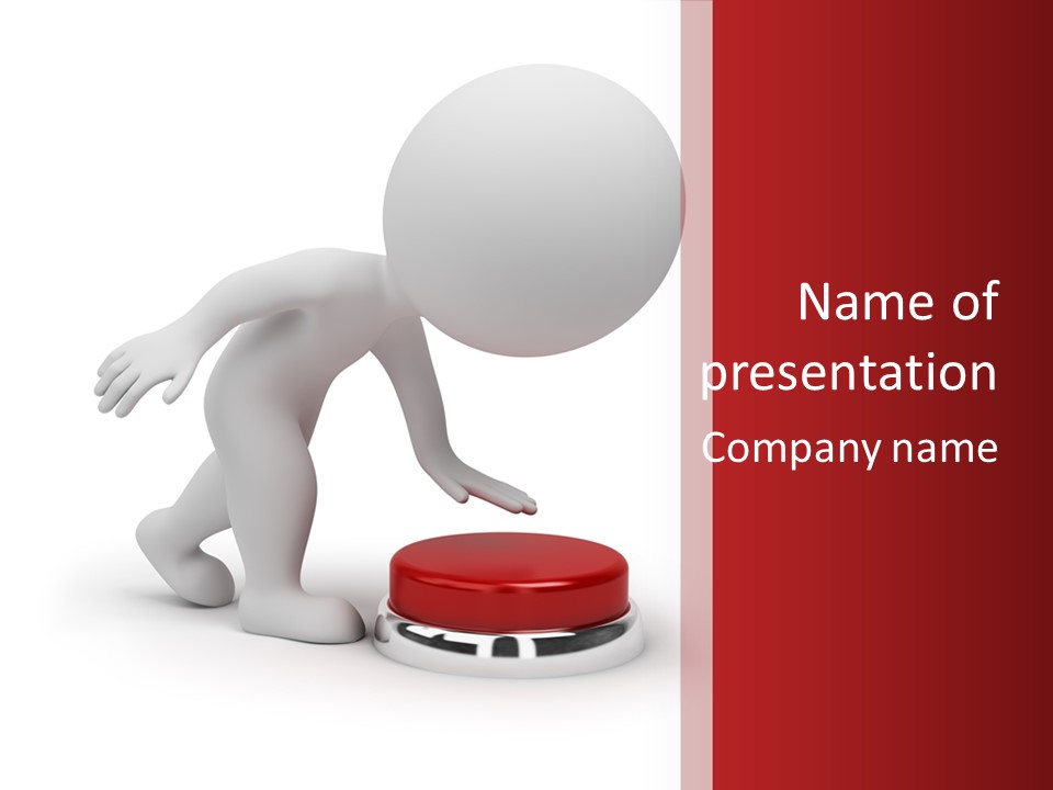 Red Press Render PowerPoint Template