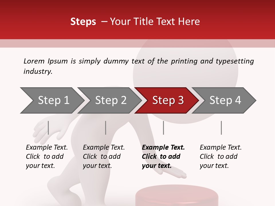 Red Press Render PowerPoint Template