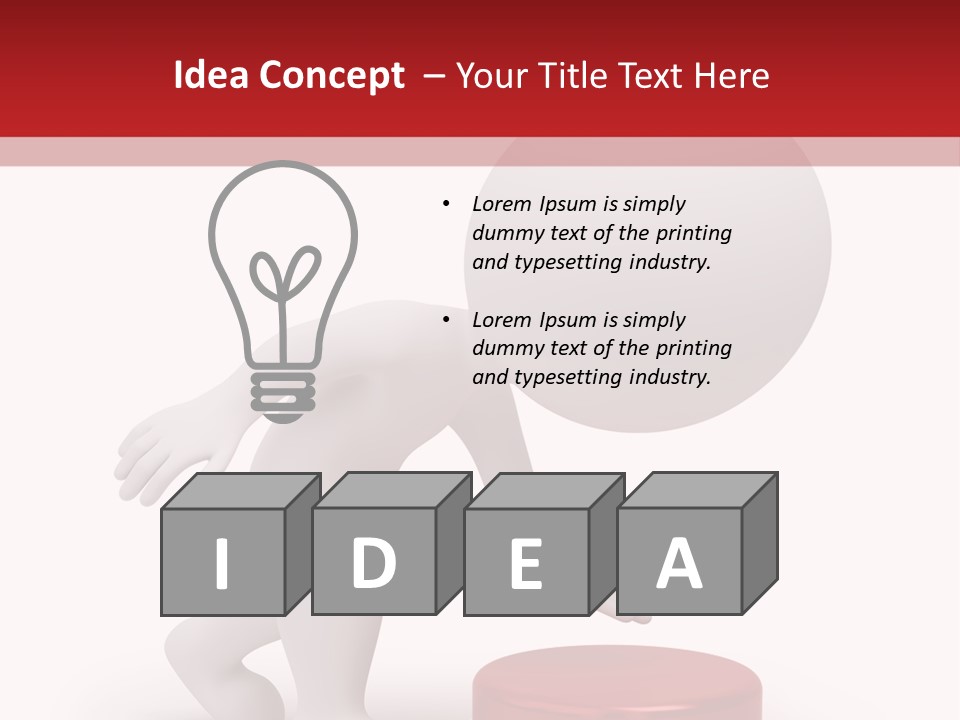 Red Press Render PowerPoint Template