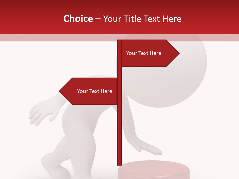 Red Press Render PowerPoint Template